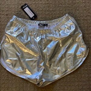 Metallic Runner Shorts